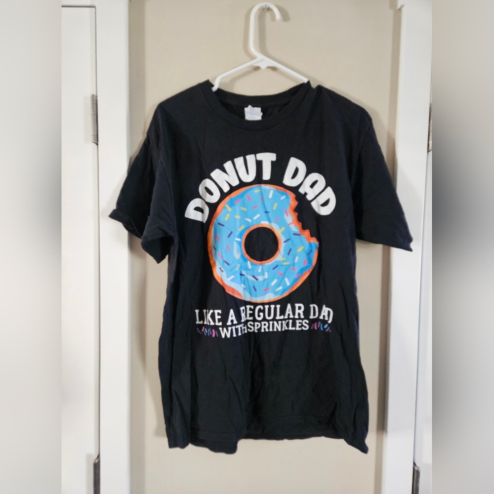 Donut dad birthday kid shirt for dad sweet theme party shirt simpson lover large